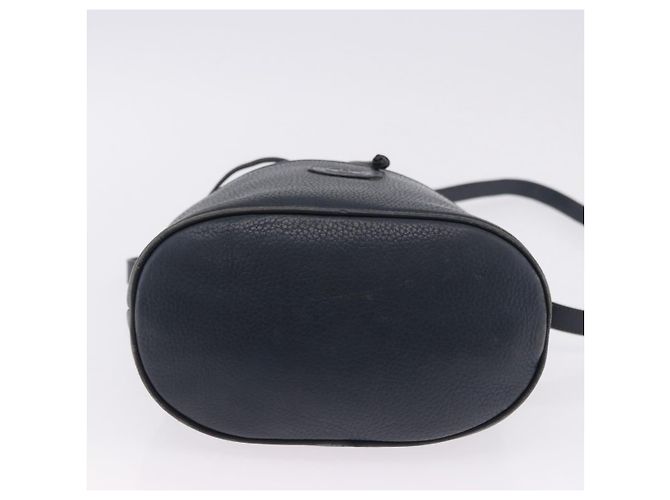 Borsa a tracolla GUCCI in pelle blu navy e oro 001 39 0791 Auth BA15410 - vista 5
