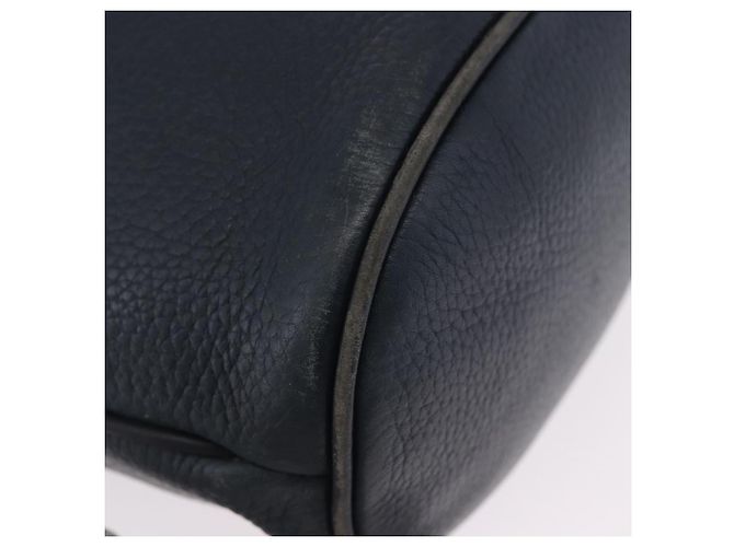 Borsa a tracolla GUCCI in pelle blu navy e oro 001 39 0791 Auth BA15410 - vista 9