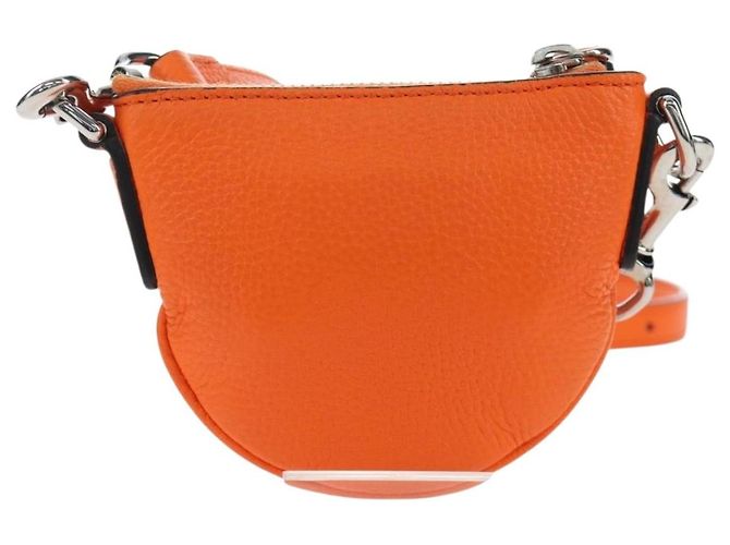 Borsa a tracolla Micro Logo GUCCI in pelle Orange Silver 821831 Auth 200280V Argento Arancione - vista 2