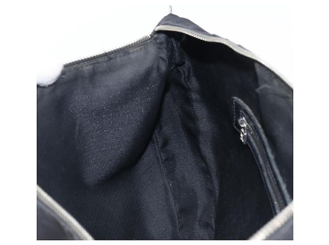 Borsa a tracolla FENDI Nylon Nero Argento Auth 200978 - vista 22