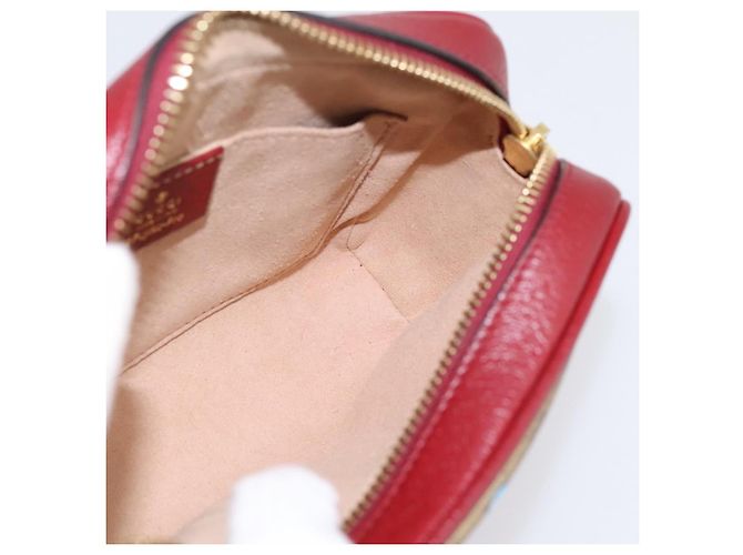 Borsa a tracolla GUCCI Micro GG Doraemon PVC Leather Beige 647784 Auth 200346M - vista 19