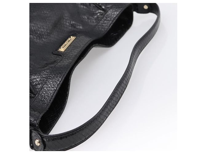 Borsa a tracolla Max Mara in pelle nera e oro Auth yk20883A Nero - vista 7