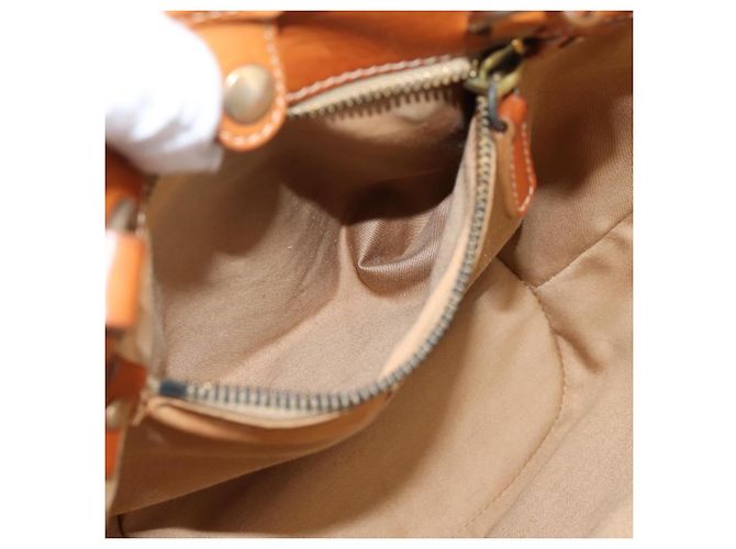 Miu Miu Tote Bag aus Raffia Beige Gold Auth 199393V Golden - Ansicht 20