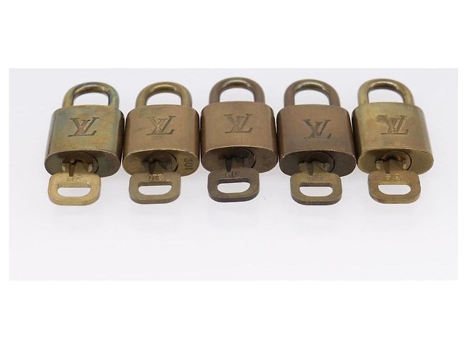 LOUIS VUITTON Padlock 10 Set Padlock metal Gold LV Auth 202434 Golden - view 6