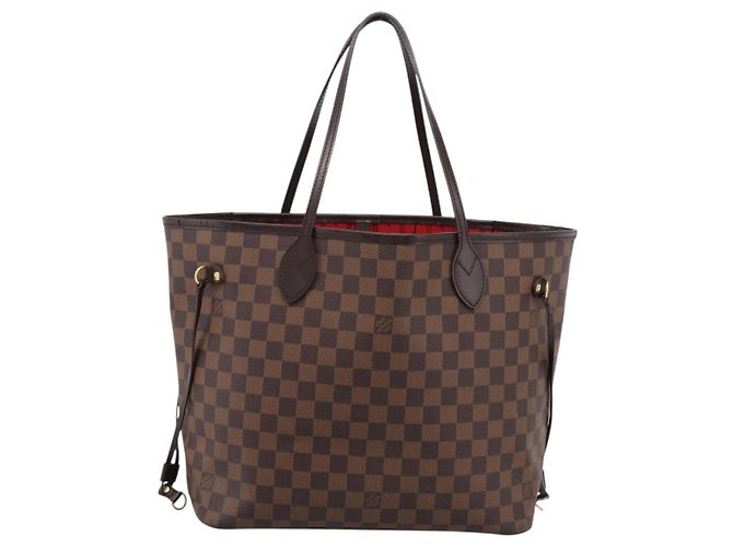 Borsa Tote LOUIS VUITTON Damier Ebene Neverfull MM N51105 LV Auth 199361V - vista 13