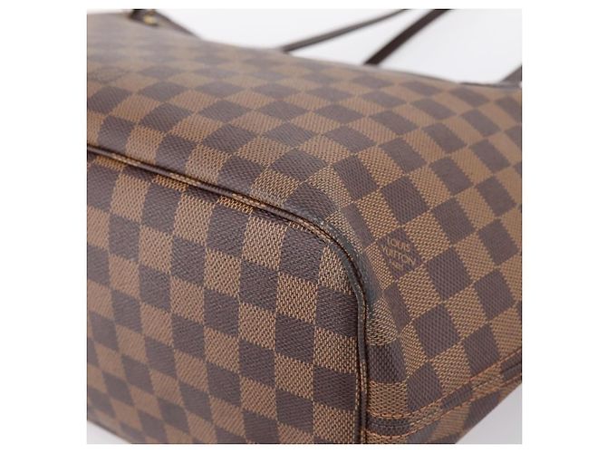 Borsa Tote LOUIS VUITTON Damier Ebene Neverfull MM N51105 LV Auth 199361V - vista 15