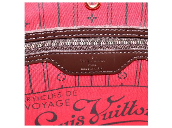 Borsa Tote LOUIS VUITTON Damier Ebene Neverfull MM N51105 LV Auth 199361V - vista 17
