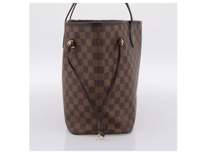 Borsa Tote LOUIS VUITTON Damier Ebene Neverfull MM N51105 LV Auth 199361V - vista 3