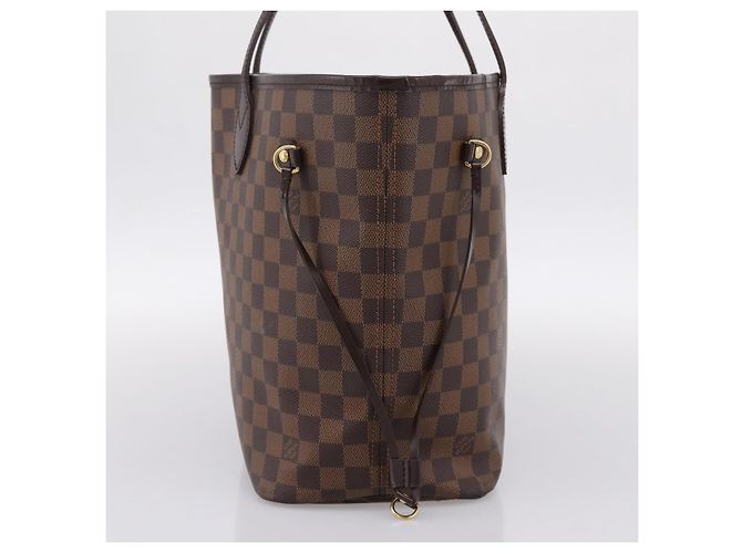 Borsa Tote LOUIS VUITTON Damier Ebene Neverfull MM N51105 LV Auth 199361V - vista 4