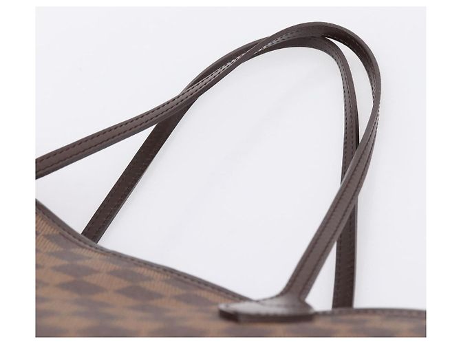 Borsa Tote LOUIS VUITTON Damier Ebene Neverfull MM N51105 LV Auth 199361V - vista 8