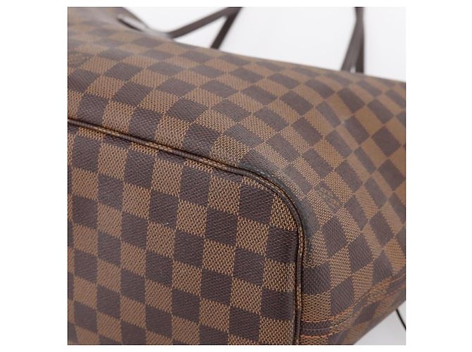 Borsa Tote LOUIS VUITTON Damier Ebene Neverfull MM N51105 LV Auth 199361V - vista 9