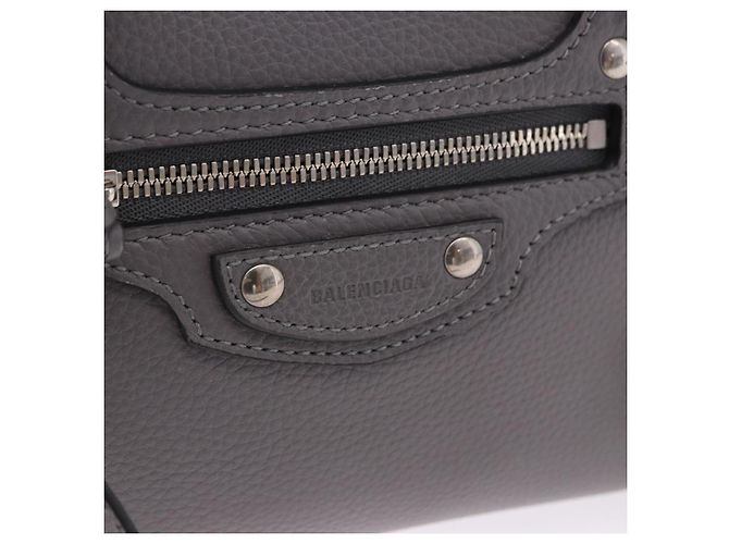 BALENCIAGA Sac Neo Classic City Mini Bag en cuir 2way Gris 638524 Auth 200088SAM Marron - vista 20