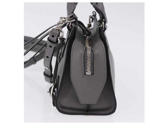 BALENCIAGA Sac Neo Classic City Mini Bag en cuir 2way Gris 638524 Auth 200088SAM Marron - vista 3