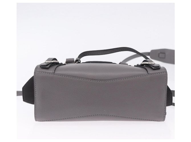 BALENCIAGA Sac Neo Classic City Mini Bag en cuir 2way Gris 638524 Auth 200088SAM Marron - vista 5