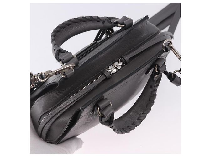 BALENCIAGA Sac Neo Classic City Mini Bag en cuir 2way Gris 638524 Auth 200088SAM Marron - vista 6