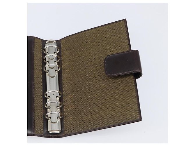 FENDI Zucca Canvas Day Planner Cover Brown Black Auth 199457 - view 18