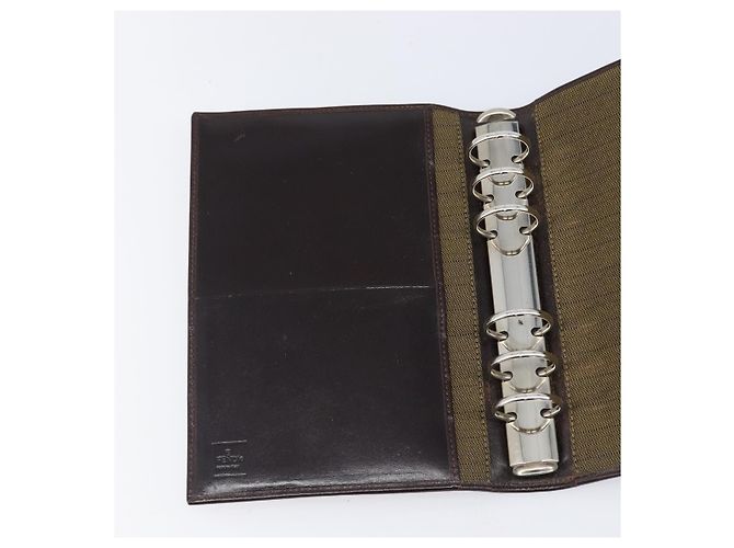 FENDI Zucca Canvas Day Planner Cover Brown Black Auth 199457 - view 19