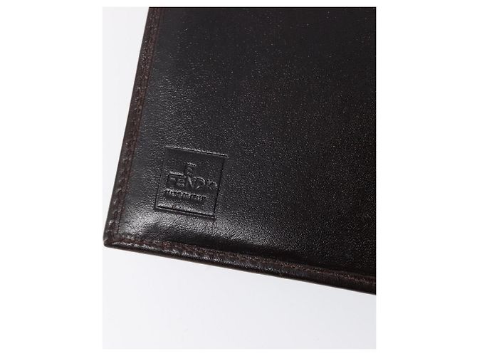 FENDI Zucca Canvas Day Planner Cover Brown Black Auth 199457 - view 20