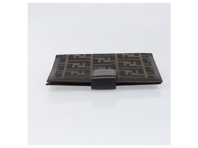 FENDI Zucca Canvas Day Planner Cover Brown Black Auth 199457 - view 3