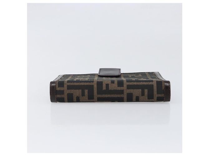 FENDI Zucca Canvas Day Planner Cover Brown Black Auth 199457 - view 4