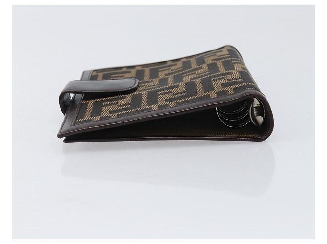 FENDI Zucca Canvas Day Planner Cover Brown Black Auth 199457 - view 5