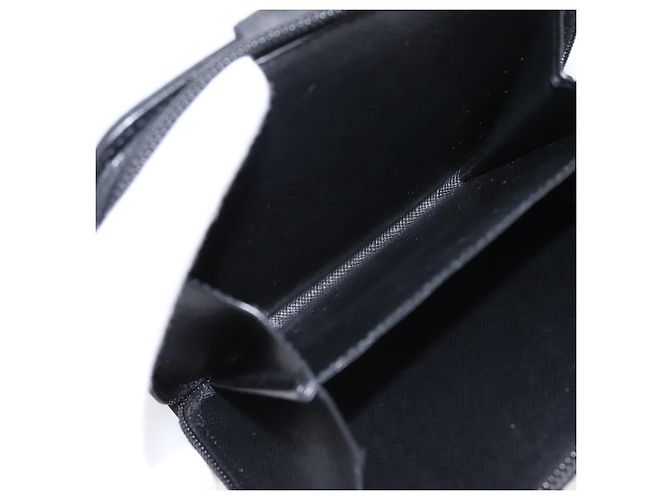 Cartera Bifold PRADA Nylon Black Silver Auth bs36914 Negro Plata - vista 18