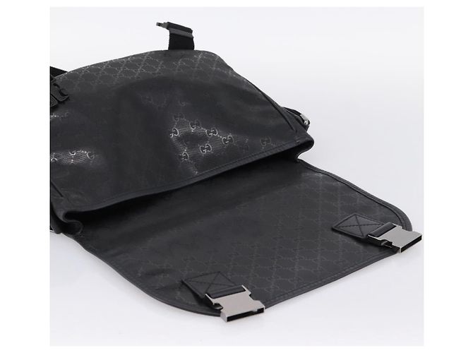Borsa a tracolla GUCCI GG Implementation PVC Nero Argento 201732 Auth 202218A - vista 10