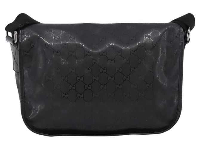 Borsa a tracolla GUCCI GG Implementation PVC Nero Argento 201732 Auth 202218A - vista 2