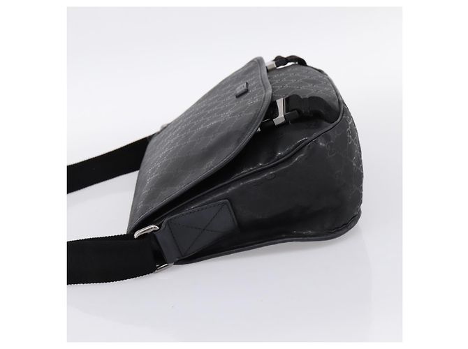 Borsa a tracolla GUCCI GG Implementation PVC Nero Argento 201732 Auth 202218A - vista 3