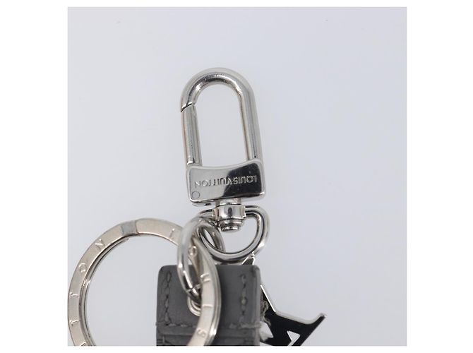 LOUIS VUITTON Monogram Shadow Key Holder Dragonne Gray M82373 LV Auth 198877M Marrone - vista 8
