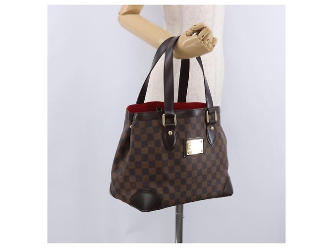 Borsa Tote LOUIS VUITTON Damier Ebene Hampstead PM N51205 LV Auth 199931V - vista 24