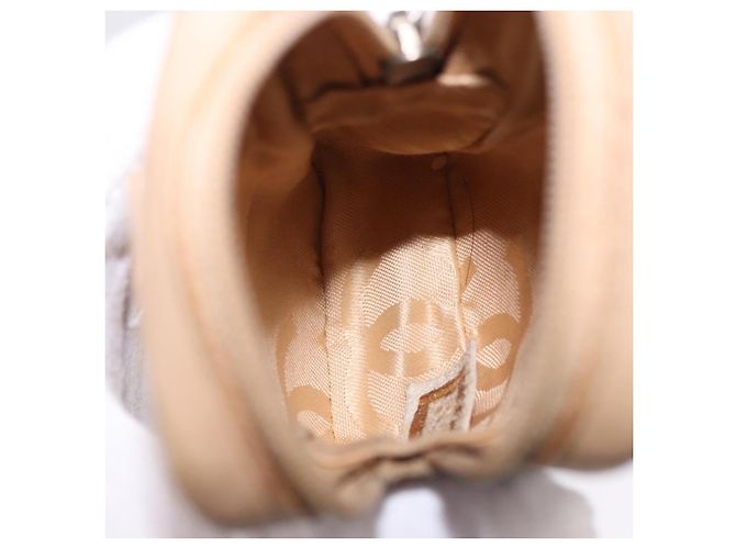 CHANEL Cambon Line Matelasse Pitillera Cuero Beige CC Auth 200101 - vista 10