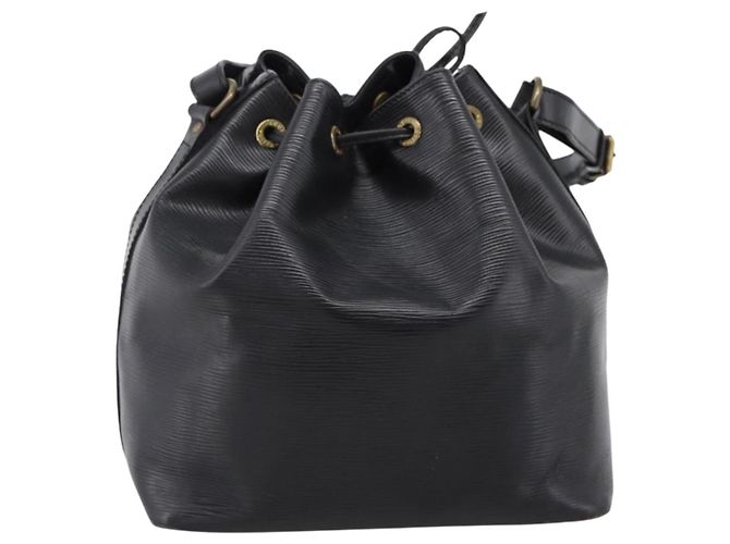 Borsa a tracolla LOUIS VUITTON Epi Petit Noe Nera M44102 LV Auth 199478 Nero - vista 2