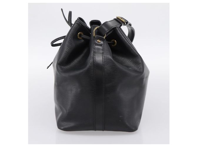 Borsa a tracolla LOUIS VUITTON Epi Petit Noe Nera M44102 LV Auth 199478 Nero - vista 4