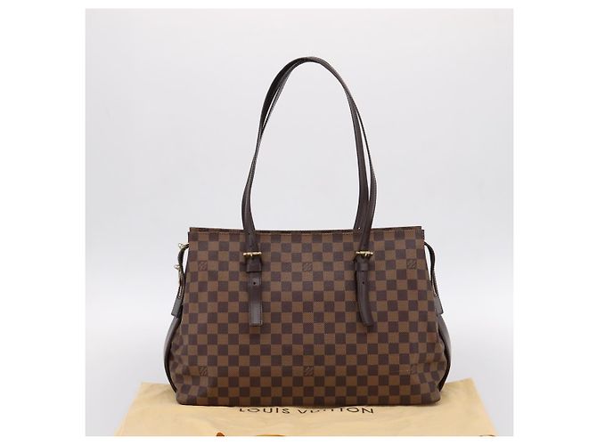 Borsa Tote Chelsea LOUIS VUITTON Damier Ebene N51119 LV Auth 199800A - vista 12