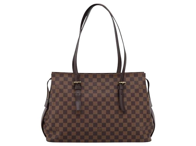 Borsa Tote Chelsea LOUIS VUITTON Damier Ebene N51119 LV Auth 199800A - vista 13