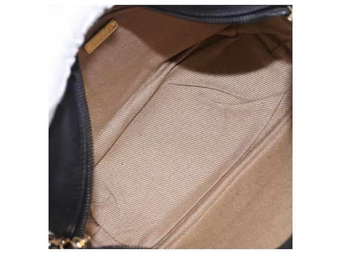 BALLY Schultertasche aus Leder Schwarz Goldfarben Auth 202169 - Ansicht 12