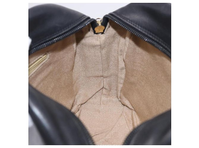 BALLY Schultertasche aus Leder Schwarz Goldfarben Auth 202169 - Ansicht 18