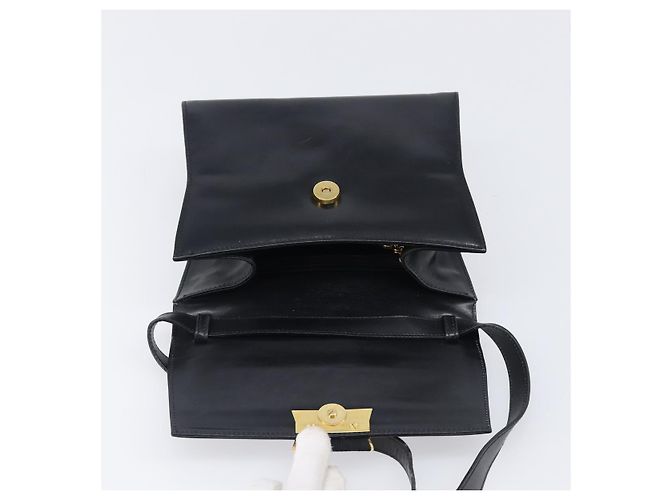 Borsa a tracolla Salvatore Ferragamo in pelle nera e oro Auth ka6004 Nero D'oro - vista 10