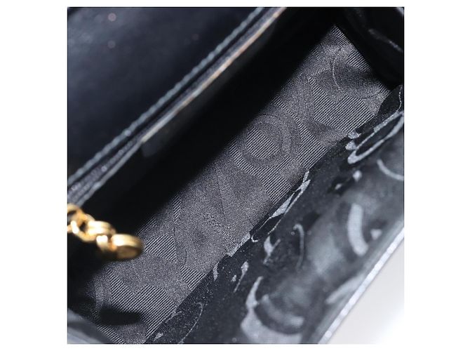 Borsa a tracolla Salvatore Ferragamo in pelle nera e oro Auth ka6004 Nero D'oro - vista 11