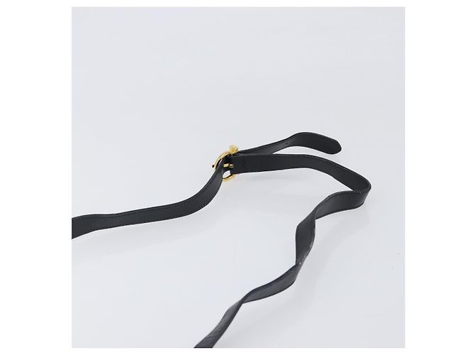 Borsa a tracolla Salvatore Ferragamo in pelle nera e oro Auth ka6004 Nero D'oro - vista 14