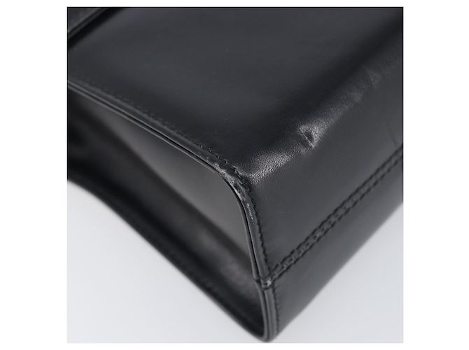 Borsa a tracolla Salvatore Ferragamo in pelle nera e oro Auth ka6004 Nero D'oro - vista 15