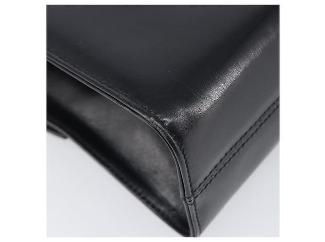 Borsa a tracolla Salvatore Ferragamo in pelle nera e oro Auth ka6004 Nero D'oro - vista 17