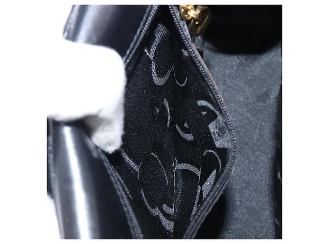 Borsa a tracolla Salvatore Ferragamo in pelle nera e oro Auth ka6004 Nero D'oro - vista 22