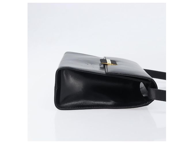 Borsa a tracolla Salvatore Ferragamo in pelle nera e oro Auth ka6004 Nero D'oro - vista 3