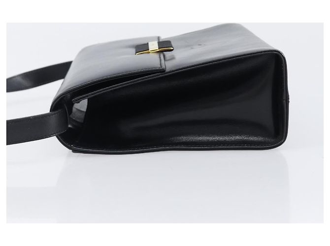 Borsa a tracolla Salvatore Ferragamo in pelle nera e oro Auth ka6004 Nero D'oro - vista 4