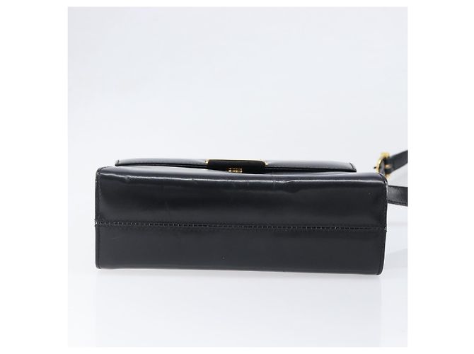 Borsa a tracolla Salvatore Ferragamo in pelle nera e oro Auth ka6004 Nero D'oro - vista 5
