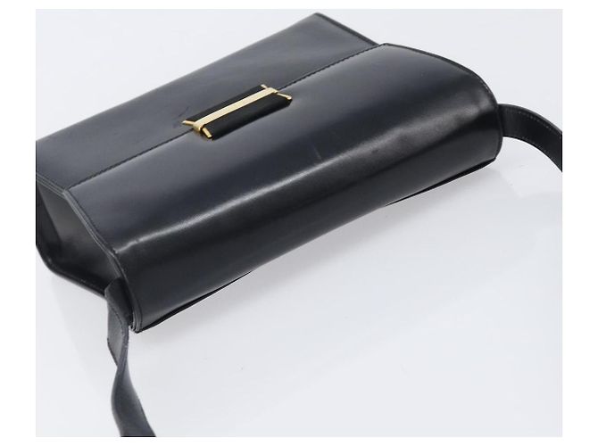 Borsa a tracolla Salvatore Ferragamo in pelle nera e oro Auth ka6004 Nero D'oro - vista 6