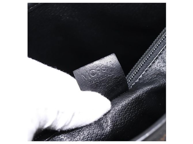 16 Céline Borsa Tote CELINE Macadam Canvas PVC Leather Black Gold Auth 201999A Nero D'oro - vista 12