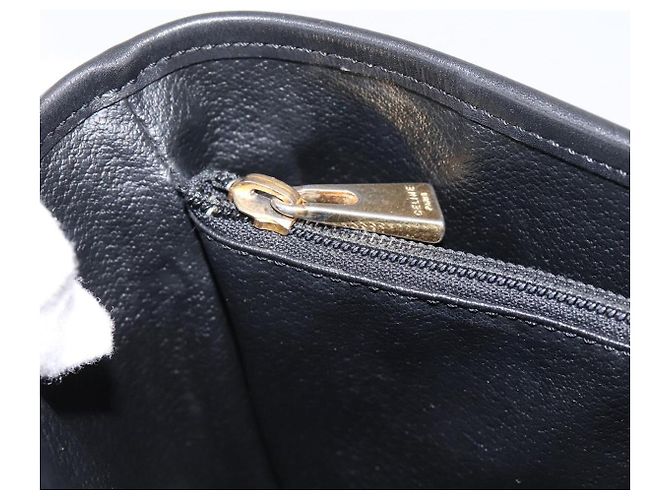 16 Céline Borsa Tote CELINE Macadam Canvas PVC Leather Black Gold Auth 201999A Nero D'oro - vista 20